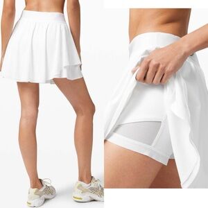 * Lululemon Court Rival High Rise Skirt *Tall White size 8